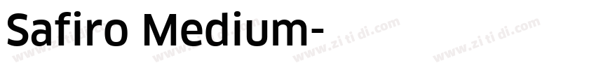 Safiro Medium字体转换